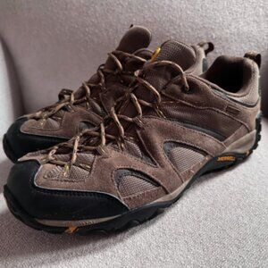Merrell Brown Leather Hiking Shoes Men Size 12